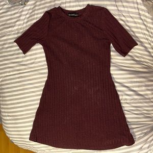 maroon dress